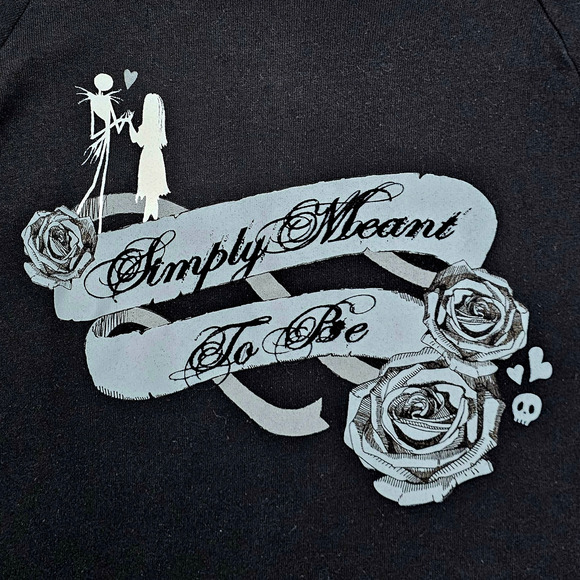 Nightmare Before Christmas Shirt Women Small Disney Park Fleece Jack Skellington - Picture 4 of 12